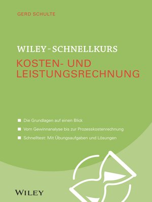 cover image of Wiley-Schnellkurs Kosten- und Leistungsrechnung